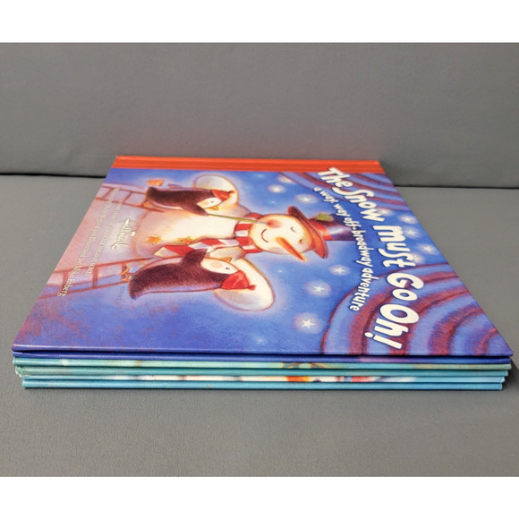 Hallmark Holiday Books Lot Rex Snows Way Grandma's Snow Must Go On Snow Place - Picture 11 of 16